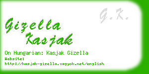 gizella kasjak business card